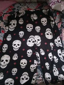 Skull Print Pants