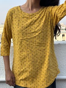 Stylish Mustard Top