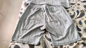Striped T-Shirt &amp; Shorts Set