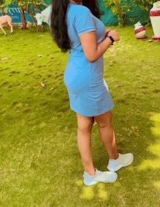 Blue Tshirt Dress