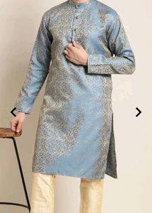 Sojanya Men Self Design Long Kurta Full Sleeve