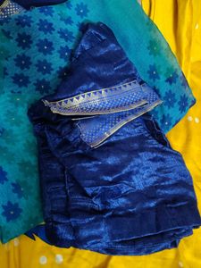 Pure Chiffon Double Shade Saree