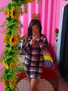 Check Dress From Urbanic