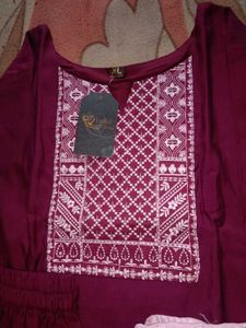 Kurta Pant Dupatta Set For Party Wear