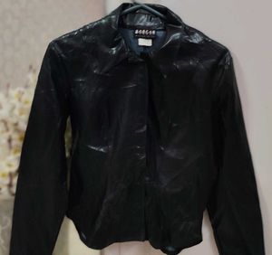 Black Faux Leather Jacket
