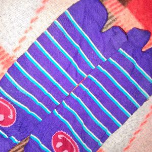 Toe Socks with Stripes