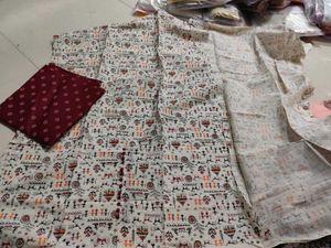 Warli Printed Cotton Top And Bottom
