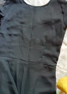 Elegant Black Flared Kurta