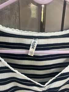 Striped V-Neck Top