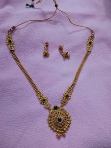 Gold-tone Necklace &amp; Earring Set