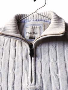 Canda Cable Knit Half-Zip Pullover