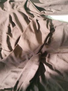 Elegant Brown Midi Dress