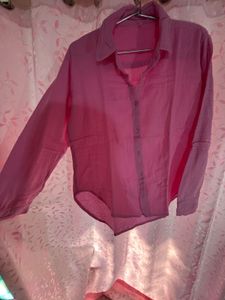 Pink Button-Down Shirt
