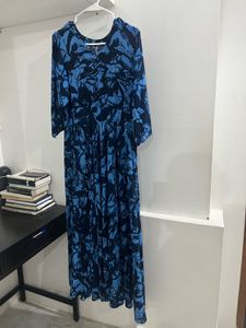Blue Floral Maxi Dress