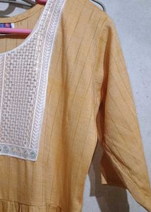 Yellow Embroidered Dress