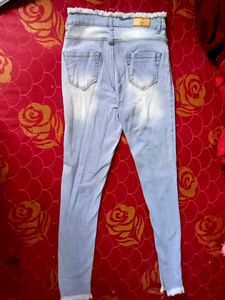 Distressed Light Wash Jeans