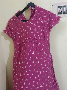 Printed Pink Dress