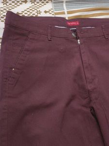 Burgundy Chino Pants