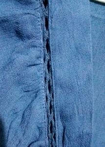Blue V-Neck Tank Top