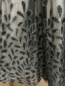 Silver Heavy Work Gown(Girls)