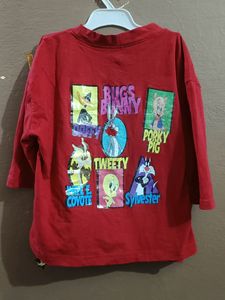 Vintage Bugs &amp; Lola Red Tee