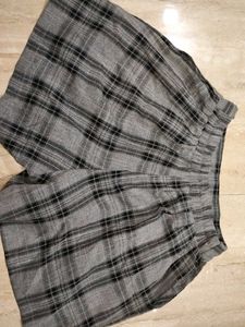 Gray Plaid Shorts