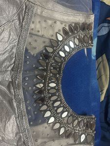 Silver Embellished Blouse