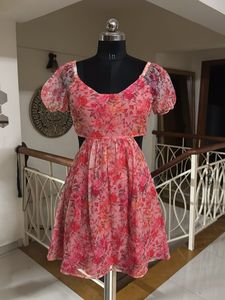 24Hours Sale ✨Floral Print Mini Dress