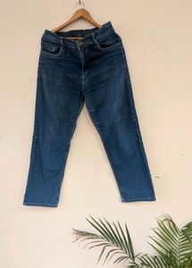 Blue Denim Jeans wide leg