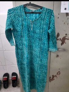 Elegant blue cotton Kurta