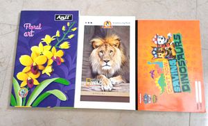3 Unruled Notebooks