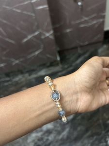 Beaded Bracelet with Heart Charm