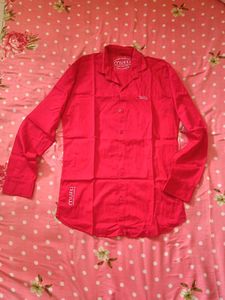 Stylish Red Casual Shirt