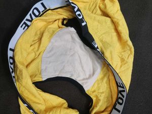 Love Print Yellow Briefs 🔥