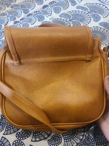 Vintage Leather Saddle Bag