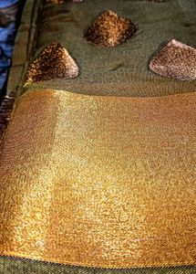 Olive & Gold Embellished Saree