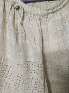 White Eyelet Skirt