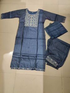 Elegant grey kurta set