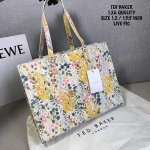 TED BAKER PAPICON LARGE FLORAL PRINT TOTE BAG