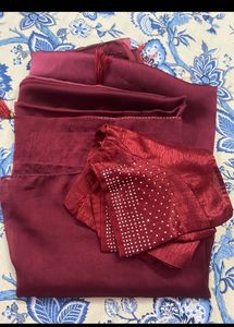 Stylish Double Colour Saare❤️with Stones