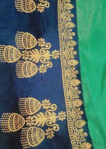 Silk Saree Green In Colour Buy Free Gifts