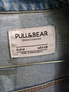 Ribbed Oversized Denim Jacket
