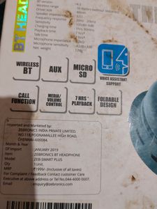 Zebronics Headset (Never Used)