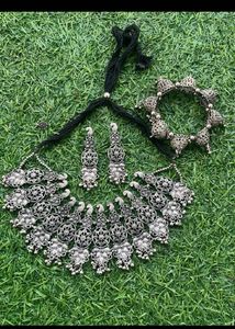 Oxidized Silver Jewelry Set