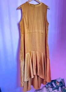 3XL Mustard Partywear Maxi Dress