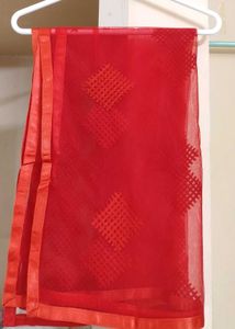 Beautiful Red Net Dupatta