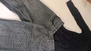 vintage grey straight fit denim