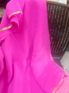 New Magenta Colour Saree