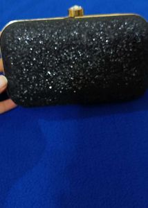 Sparkling Black Clutch