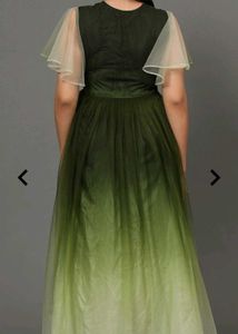 Beautiful Green Fancy Gown For Women